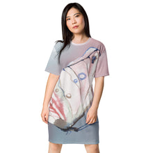 Load image into Gallery viewer, Butterfly Watercolor T-shirt dress
