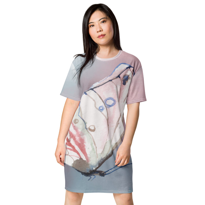 Butterfly Watercolor T-shirt dress