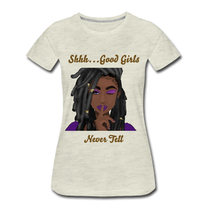 "Good Girl"  Women’s Premium T-Shirt - heather oatmeal