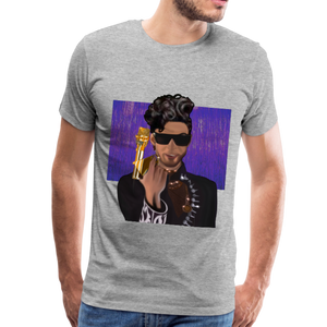 Men's "Prince" Premium T-Shirt - heather gray