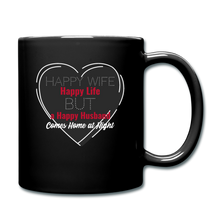 Load image into Gallery viewer, &quot;Happy Life&quot; Full Color Mug - black
