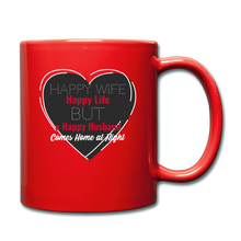 Load image into Gallery viewer, &quot;Happy Life&quot; Full Color Mug - red
