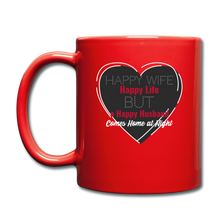 Load image into Gallery viewer, &quot;Happy Life&quot; Full Color Mug - red
