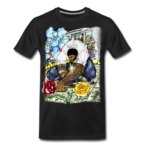 "Concrete Roses" Men's Premium T-Shirt - black