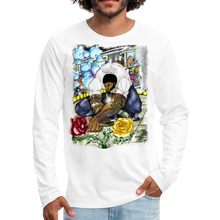 Load image into Gallery viewer, Men&#39;s &quot;Concrete Roses&quot; Premium Long Sleeve T-Shirt - white
