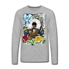 Load image into Gallery viewer, Men&#39;s &quot;Concrete Roses&quot; Premium Long Sleeve T-Shirt - heather gray
