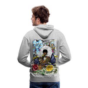 Men’s "Concrete Roses' Premium Hoodie - heather gray