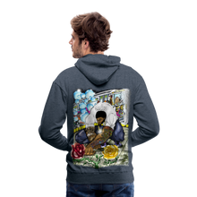 Load image into Gallery viewer, Men’s &quot;Concrete Roses&#39; Premium Hoodie - heather denim
