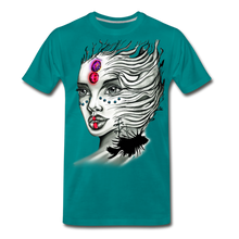 Load image into Gallery viewer, &quot;Coral Girl&quot; Men&#39;s Premium T-Shirt - teal
