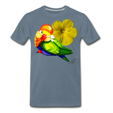 Load image into Gallery viewer, Pretty Bird Men&#39;s Premium T-Shirt - steel blue
