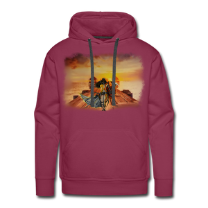 ‘Her Journey’ Men’s Premium Hoodie - burgundy