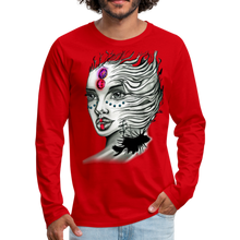 Load image into Gallery viewer, Men&#39;s &quot;Coral Girl&quot; Premium Long Sleeve T-Shirt - red
