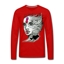 Load image into Gallery viewer, Men&#39;s &quot;Coral Girl&quot; Premium Long Sleeve T-Shirt - red
