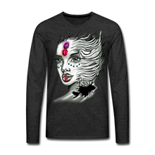 Load image into Gallery viewer, Men&#39;s &quot;Coral Girl&quot; Premium Long Sleeve T-Shirt - charcoal gray
