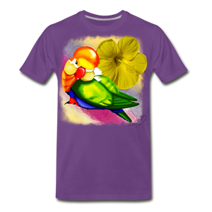 Pretty Bird with multi-color - purple