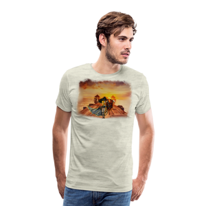 "Her Journey" Men's Premium T-Shirt - heather oatmeal