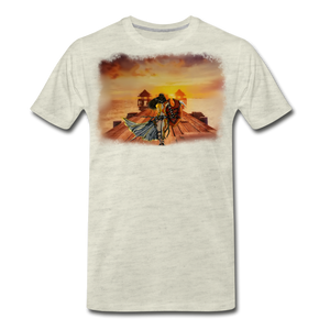 "Her Journey" Men's Premium T-Shirt - heather oatmeal