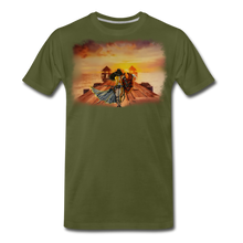 Load image into Gallery viewer, &quot;Her Journey&quot; Men&#39;s Premium T-Shirt - olive green
