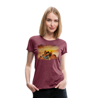 “Scorned” Women’s Premium T-Shirt - heather burgundy