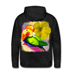 “Pretty Bird” Men’s Premium Hoodie - charcoal grey