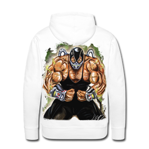 “Fear Me” Pullover Men’s Premium Hoodie - white