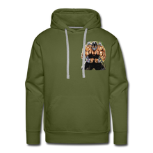 Load image into Gallery viewer, “Fear Me” Pullover Men’s Premium Hoodie - olive green
