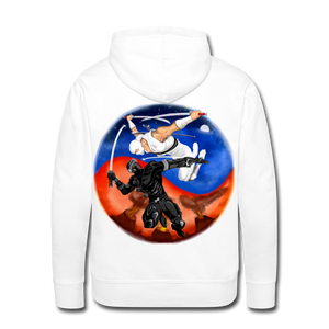 “ Yin & Yang” Men’s Premium Hoodie - white