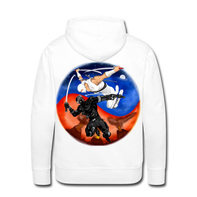 “ Yin & Yang” Men’s Premium Hoodie - white