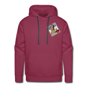 ‘Cheers’ Men’s Premium Hoodie - burgundy