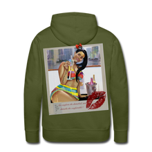 Load image into Gallery viewer, ‘Cheers’ Men’s Premium Hoodie - olive green
