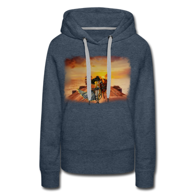 “Scorned” Women’s Premium Hoodie - heather denim