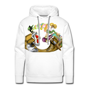 “SK8” Men’s Premium Hoodie - white