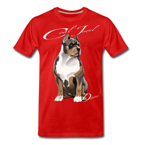 “Pressure Creates” Men's Premium T-Shirt - red