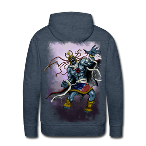 “Ancient Spirits” Men’s Premium Hoodie - heather denim