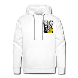 “Beauty & The Bull” Men’s Premium Hoodie - white