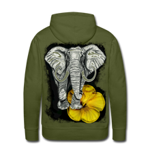 Load image into Gallery viewer, “Beauty &amp; The Bull” Men’s Premium Hoodie - olive green
