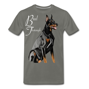 Bred Thorough Men's Premium T-Shirt - asphalt gray