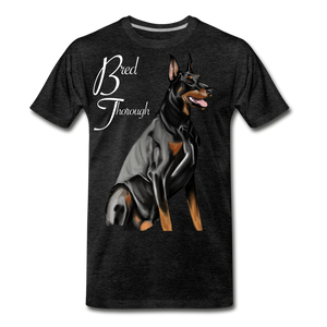 Bred Thorough Men's Premium T-Shirt - charcoal grey