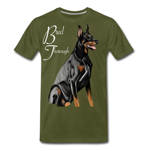 Bred Thorough Men's Premium T-Shirt - olive green