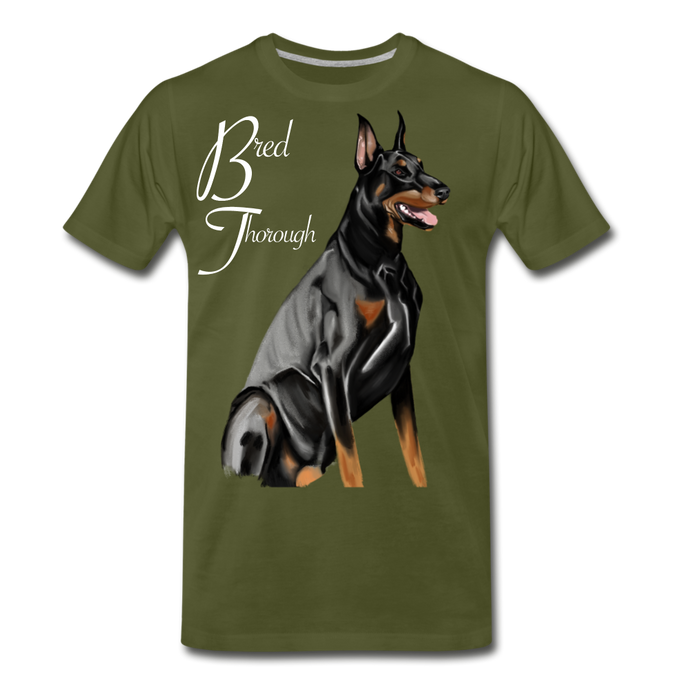 Bred Thorough Men's Premium T-Shirt - olive green