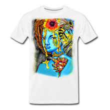 Load image into Gallery viewer, &quot;Blue Honey&quot; Men’s Premium Organic T-Shirt - white
