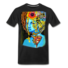 Load image into Gallery viewer, &quot;Blue Honey&quot; Men’s Premium Organic T-Shirt - black
