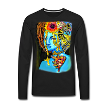 Load image into Gallery viewer, Men&#39;s &quot;Blue Honey&quot; Premium Long Sleeve T-Shirt - black
