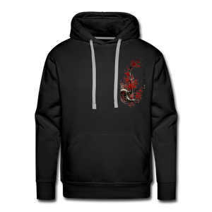 ‘Dancing Crane’ Men’s Premium Hoodie - black