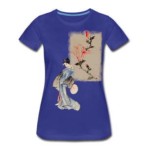 Geisha  Women’s Premium T-Shirt - royal blue