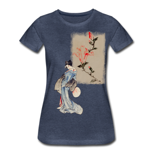 Geisha  Women’s Premium T-Shirt - heather blue