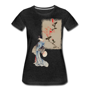 Geisha  Women’s Premium T-Shirt - charcoal grey