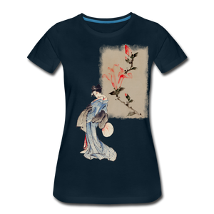 Geisha  Women’s Premium T-Shirt - deep navy