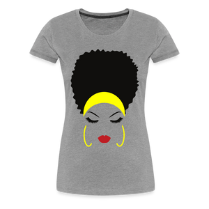 Women’s "Headband" Premium T-Shirt - heather gray