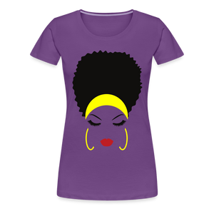 Women’s "Headband" Premium T-Shirt - purple